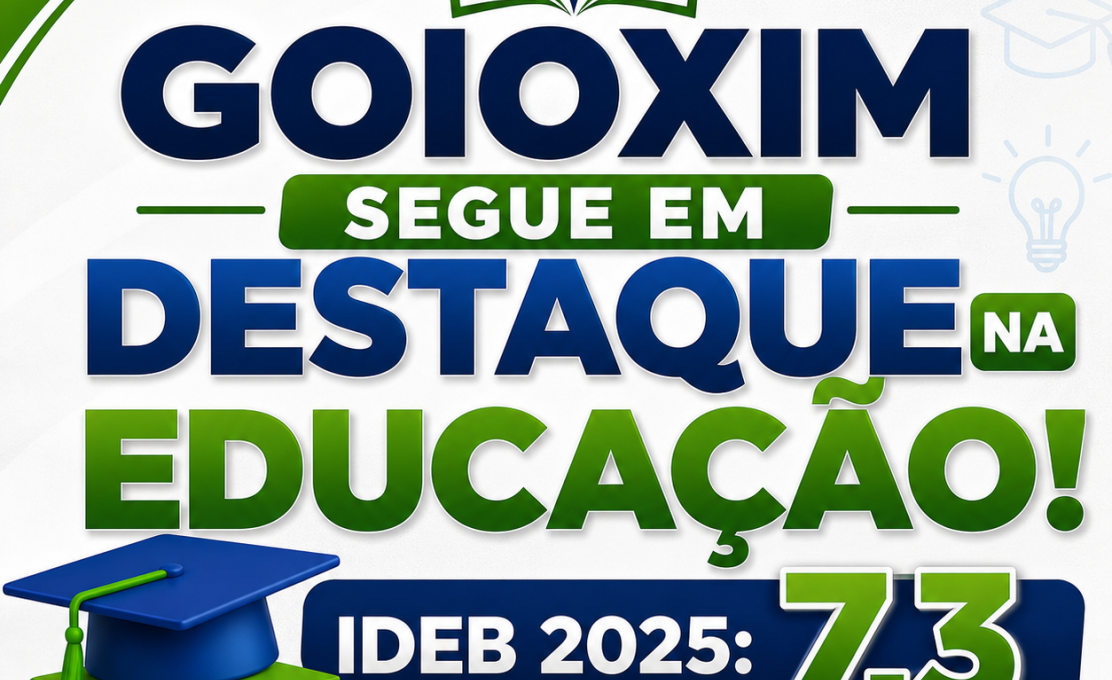 Goioxim mantém destaque na educação e alcança índice 7,3 no IDEB 2025