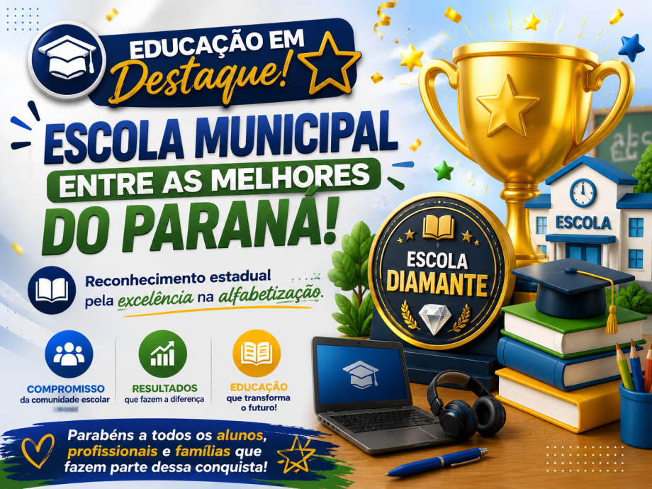 Escola Municipal de Goioxim é reconhecida entre as melhores do Paraná em alfabetização