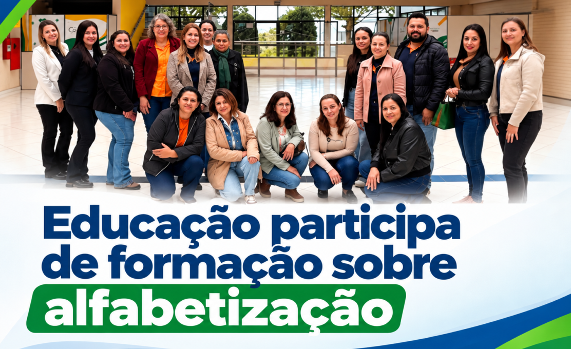 Equipe da Educação de Goioxim participa de seminário sobre boas práticas de alfabetização