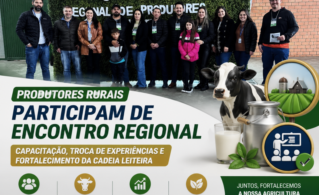 Produtores rurais participam de encontro regional voltado ao fortalecimento da cadeia leiteira
