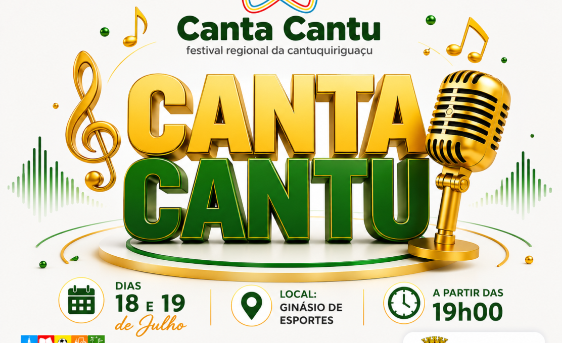 Canta Cantu 2026 movimentará Goioxim nos dias 18 e 19 de julho